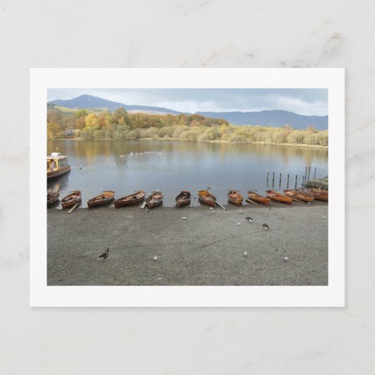 Row Boats of Derwentwater: Lake District ポストカード (正面)
