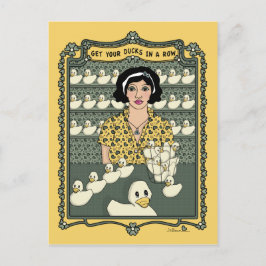 Row_C_ポストカードにアヒルを入れる ポストカード