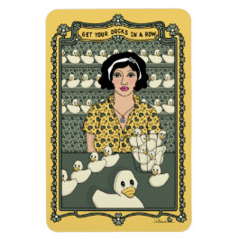 Row_C_4x6冷凍機マグネットでアヒルを手に入れる マグネット