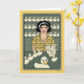 Row_C_Greetingでアヒルを取得する カード (黄色い花)