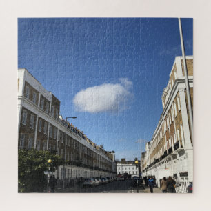 Row Homes and Blue Sky, Chelsea, London UK ジグソーパズル