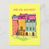 Row House引っ越しました住所の変更New Home 案内ポストカード (正面)