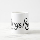Row Mug王の(白い) コーヒーマグカップ (中央)