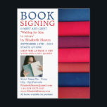 Row of Books, Writers Book Signing 広告's チラシ<br><div class="desc">本の列，ライターの本の署名のチラ広告ーのビジネスカードストアによって。</div>