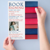 Row of Books, Writers Book Signing 広告's チラシ (手)