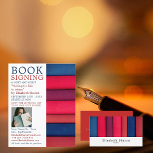 Row of Books, Writers Book Signing 広告's チラシ