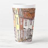 Row Of Houses カフェラテマグ (正面)