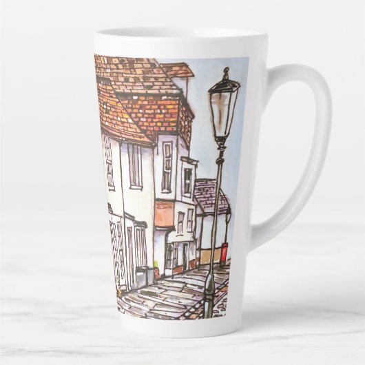 Row Of Houses カフェラテマグ (右)