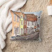 Row Of Houses クッション (ブランケット)