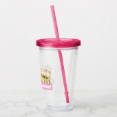 Row of Puppy Bunnies アクリルタンブラー (左)