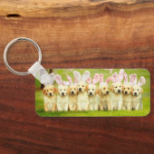 Row of Puppy Bunnies キーホルダー (裏面)