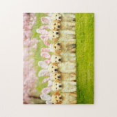 Row of Puppy Bunnies ジグソーパズル (縦)