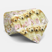Row of Puppy Bunnies ネクタイ (ロール)