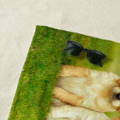 Row of Puppy Bunnies ビーチタオル (インサイチュ)