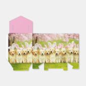 Row of Puppy Bunnies フェイバーボックス (折り畳みなし)