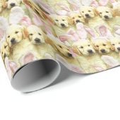 Row of Puppy Bunnies ラッピングペーパー (ロールコーナー)