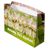 Row of Puppy Bunnies ラージペーパーバッグ (裏面アングル)