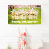 Row of Puppy Bunnies 横断幕 (インサイチュ)