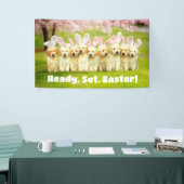 Row of Puppy Bunnies 横断幕 (トレードショー)