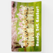 Row of Puppy Bunnies 横断幕 (縦)