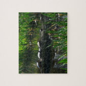 Row of Turtlesグリーン自然写真 ジグソーパズル (縦)