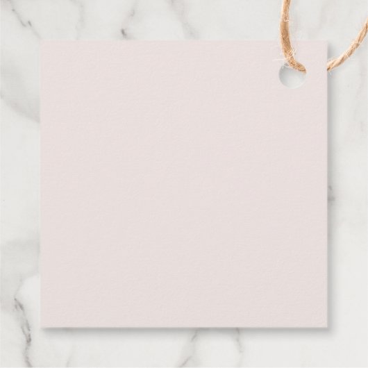 ROWANガールピンクボホレインボーベイビーシャワーありがとう フェイバータグ (裏面)