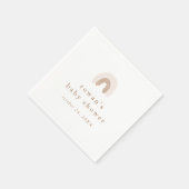 ROWANサマーガールピンクボホレインボーベビーシャワー スタンダードカクテルナプキン (角)