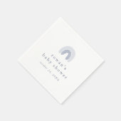 ROWANサマーボーイブルーボーホレインボーベビーシャワー スタンダードカクテルナプキン (角)