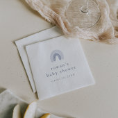 ROWANサマーボーイブルーボーホレインボーベビーシャワー スタンダードカクテルナプキン