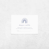 ROWANボーホレインボーベビーシャワーおむつラッフル エンクロージャーカード