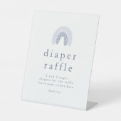 ROWANボーホレインボーベビーシャワーおむつラッフル 台座サイン (正面)