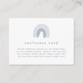 ROWAN春ボーイブルーボーホレインボーベビーシャワー エンクロージャーカード (正面)