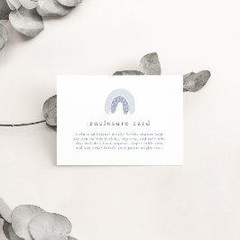 ROWAN春ボーイブルーボーホレインボーベビーシャワー エンクロージャーカード