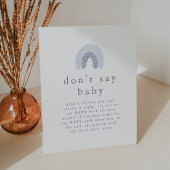 ROWAN男の子レインボー言わないベビーゲーム赤ちゃんシャワー 台座サイン