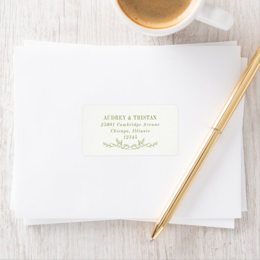 ROWAN Botanical Return Address Label ラベル (インサイチュ)