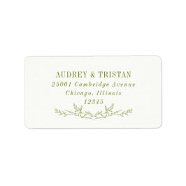 ROWAN Botanical Return Address Label ラベル