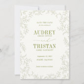 ROWAN Botanical Wedding Photo セーブザデート (正面)