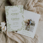 ROWAN Botanical Wedding Photo セーブザデート