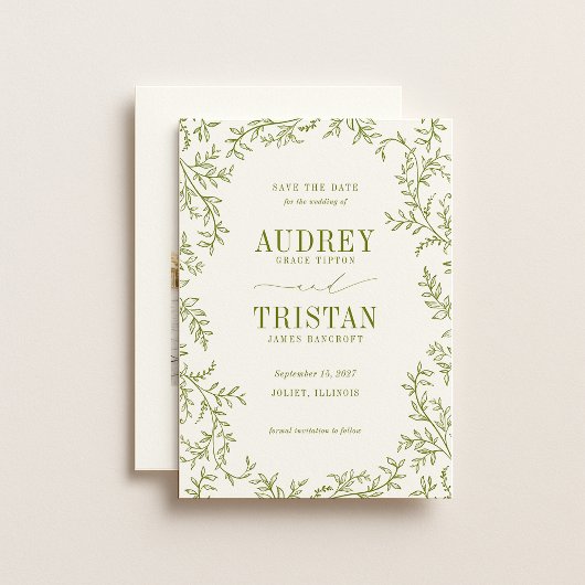 ROWAN Botanical Wedding Photo セーブザデート