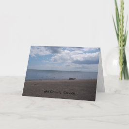 rowboat at Lake Ontario greeting card カード