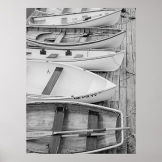 Rowboats Docked Classic Nautical ポスター