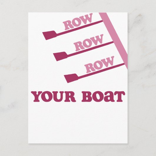 RowChick Row Row Row Your Boat ポストカード (正面)