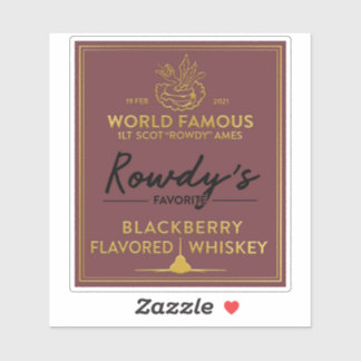 Rowdy's ウイスキーラベル ステッカー シール
