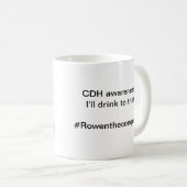 #Rowentheconqueror CDHの認識度のマグ コーヒーマグカップ (正面右)