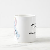 #Rowentheconqueror CDHの認識度のマグ コーヒーマグカップ (中央)