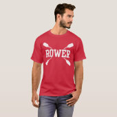 Rower Crew Row Rowing Sports vintage Tシャツ (正面フル)