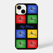 rowersのパーソナライズされたカラフル・アイコン iPhoneケース (裏面)