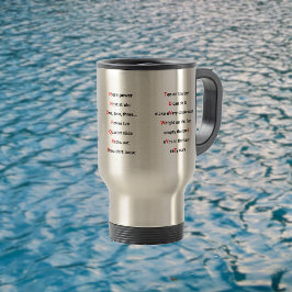 RowersアルファベットおもしろいAからZ トラベルマグ