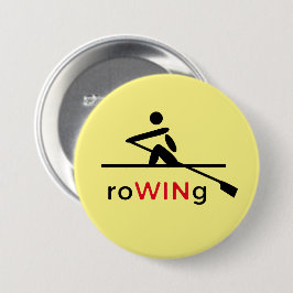 RoWINg黄やる気を起こさせる色 缶バッジ