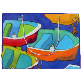 Rowing Boats Gift Bag - Large, Matte ラージペーパーバッグ (裏面)